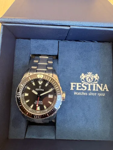 Relógio festina , mergulho, 41mm, 200m , safira