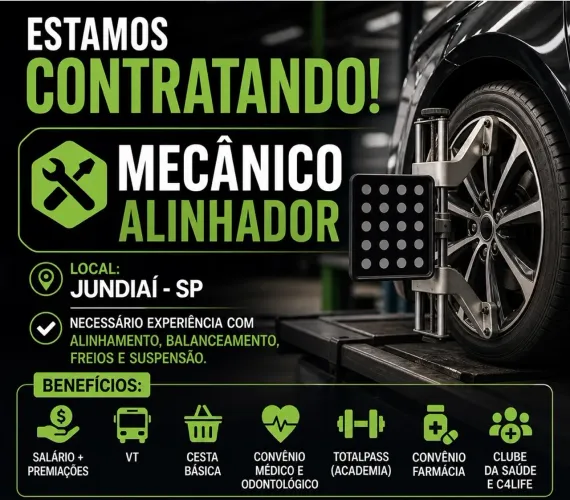 Mecânico Alinhador - Jundiaí