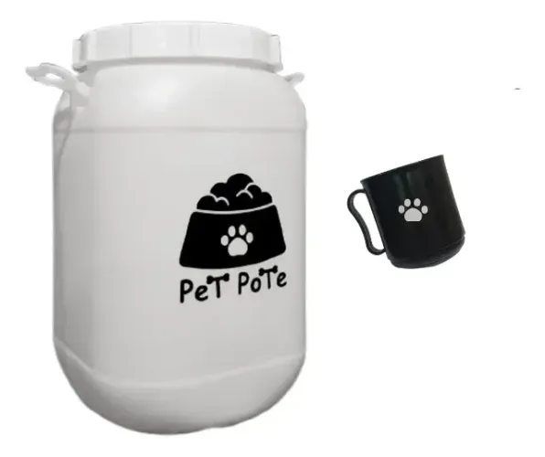 Pote Ração 15kg Para Pets Pet Pote Cachorro/Gato Container