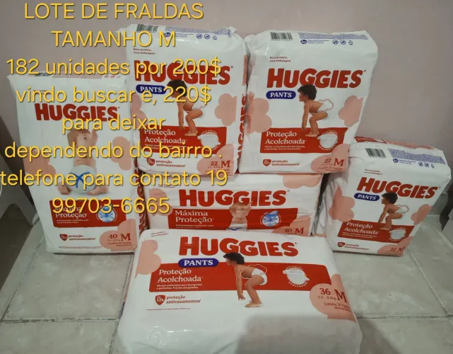 Lote de fraldas Huggies