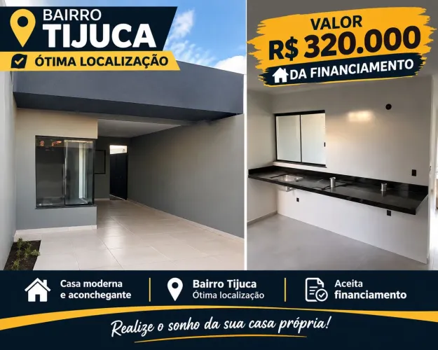 Casa bairro Tijuca valor 320 mil pra financiar