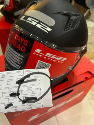 LS2 PRO FF358 MONOCOLOR LACRADO COM NOTA FISCAL 