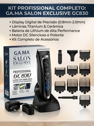 Kit Profissional Completo GA.MA Salon Exclusive GC830 - Como Nova!