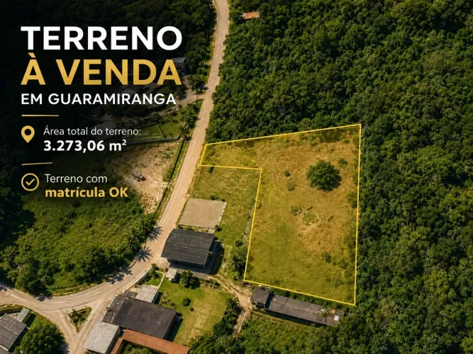 Terreno à Venda em Guaramiranga 3.273 m² em Pernambuquinho, Frente ao Asfalto