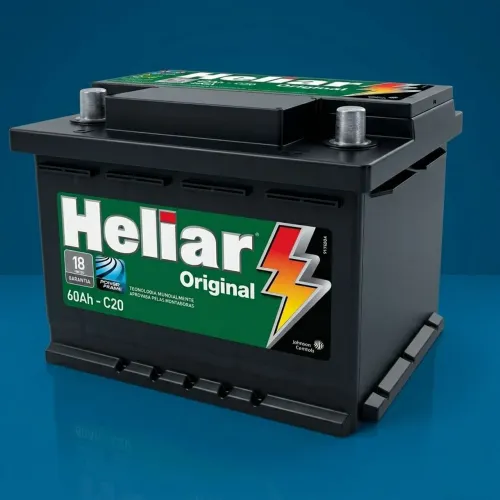 Bateria Heliar 60ah nova 