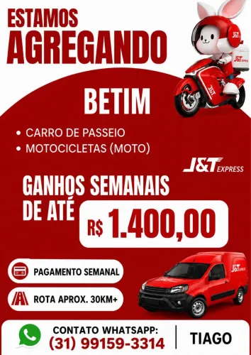 Agregamento de motorista Minas Gerais 
