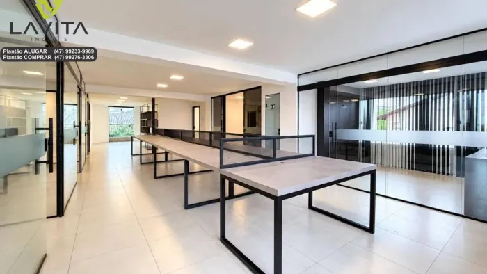 Sala semi mobiliada para alugar, 200 m² por R$ 9.000/mês - Vila Nova - Blumenau/SC