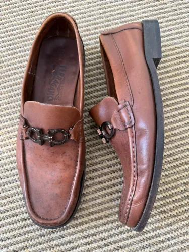 Mocassim Salvatore Ferragamo Marrom Couro Legítimo 
