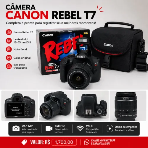 Câmera Rebel T7