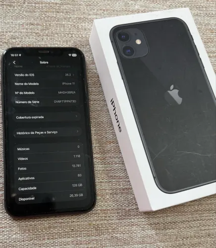 iPhone 11 256 GB com Caixa e Nota