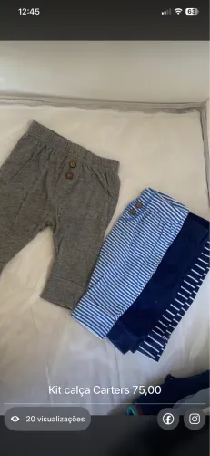 Calça bebe Carters 