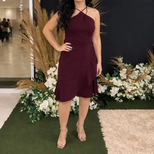 LINDO VESTIDO VERMELHO ESPORT FINO