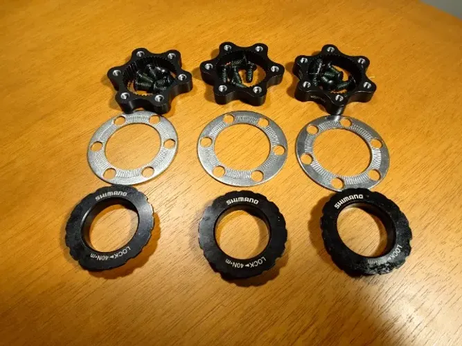 Adaptador Shimano SM-RTAD05 original de 6 Furos para Center Lock NOVO