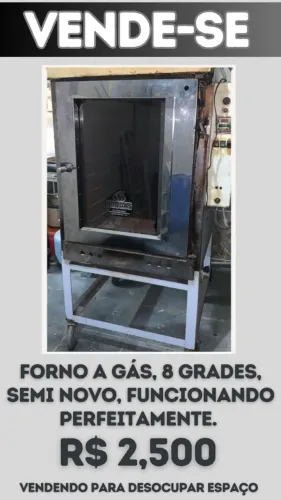 Forno a gás de padaria