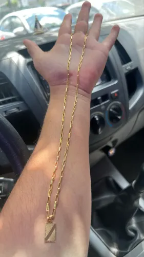 Colar de ouro 9g 18k