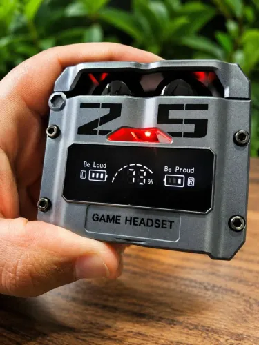 Fone bluetooth Barato M25 Powerbank Led gamer