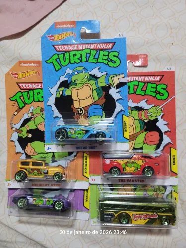 Set Tartarugas Ninjas Miniatura colecionáveis