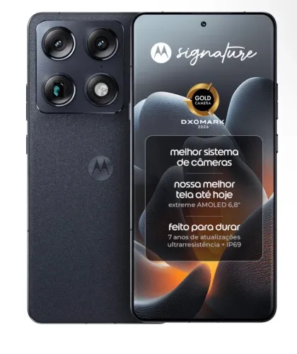 Motorola SIGNATURE 512GB/12GB lacrado nota fiscal e garantia 1 ano