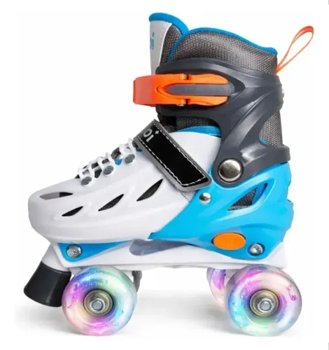 PATINS QUAD COM LED AJUSTÁVEL NO TAMANHO 