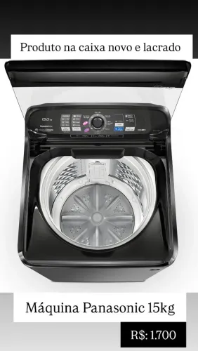 Máquina Panasonic 15kg Nova na caixa