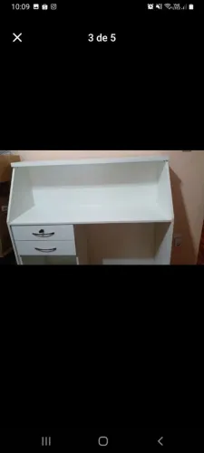 Balcão de atendimento Branco Usado