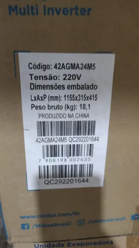 ar condicionado / só  Evaporadora de 24.000 Btus , inverter 