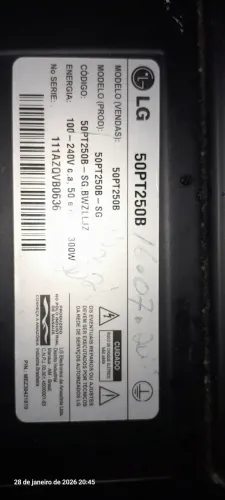 TV LG 50 com defeito 