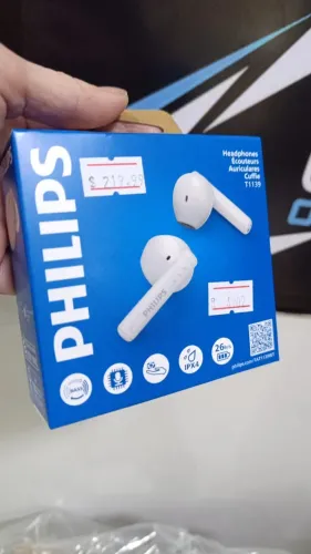 Fone De Ouvido Philips Tws - Tat1139wt - Qualidade Sonora e Conforto - Loja COimbra