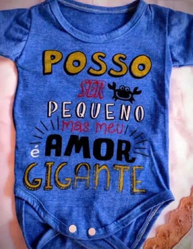 Body para bebe Papai novo tamanho G