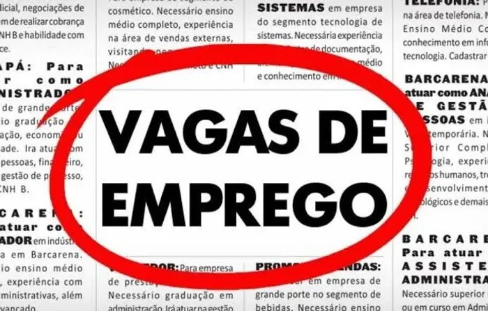 Vaga de emprego Imediato - sem experiência