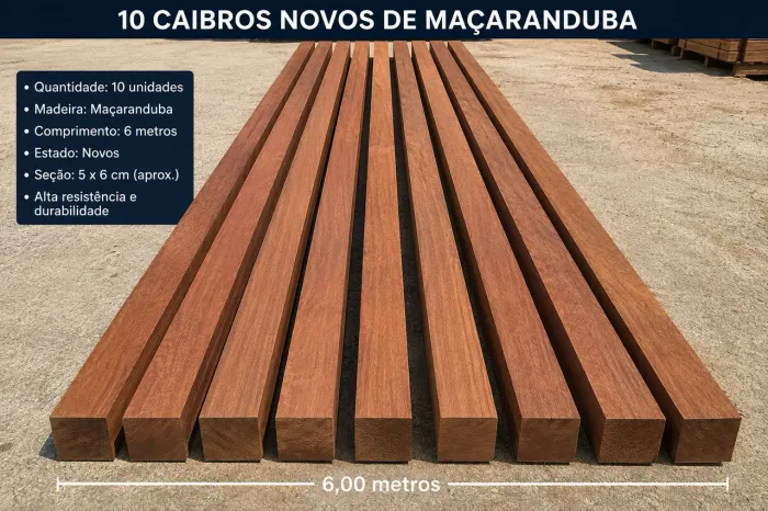 VENDO 10 CAIBROS DE 6 METROS CADA POR 360
