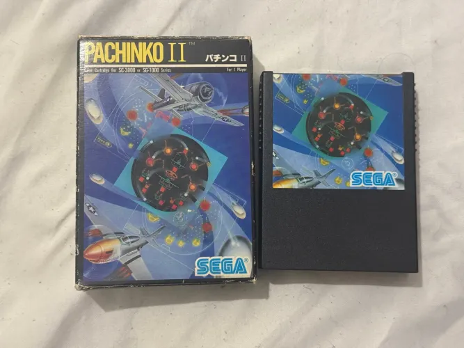 Jogo Raro Sega SG-1000 Pachinko II Original Com Caixa (SC-3000)