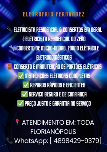 Serviço Técnico Especializaco em Elétrica e refrigeraçao industrial