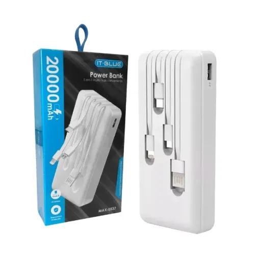 Carregador Portátil Powerbank 20.000mah Max-0537 - It-blue *ENTREGA GRÁTIS*