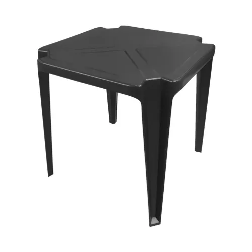 Mesa de Plástico Preta (3 unidades)