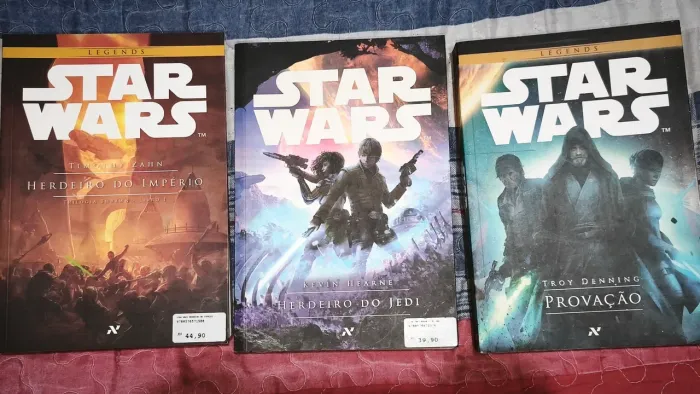 3 livros Star Wars 