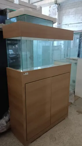 Aquário 80x30x40 6mm com móvel