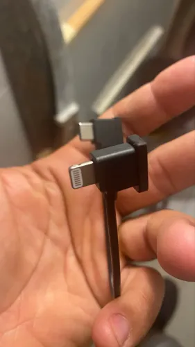 Cabo OTG para controle DJI Tipo C para Lightning iPhone