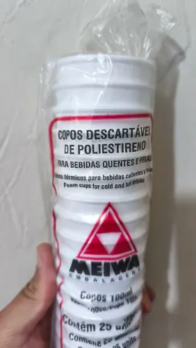 Copos Meiwa para bebidas quentes e frias 100 unidades
