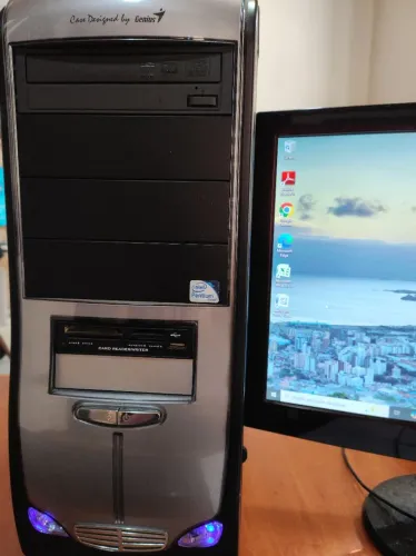 CPU PENTIUM DUAL CORE E5800 3.2GHz Memória 4GB HD 320GB c/ vídeo AMD Radeon 1Ghz 5450 HDMI