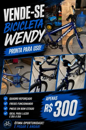 Bicicleta Aro 24 Wendy Juvenil - Conservado
