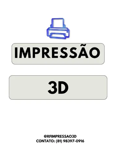 Trabalhamos Sob Encomenda | Impressão 3D Personalizada ?