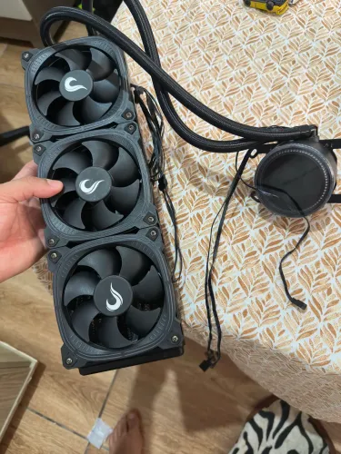 Water Cooler 360mm | Rise Mode | Aura Ice Black Argb