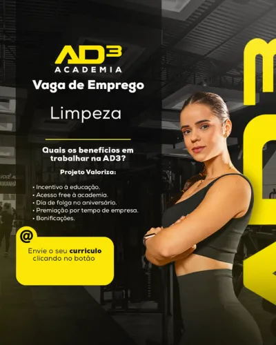 VAGA ABERTA | AUXILIAR DE LIMPEZA