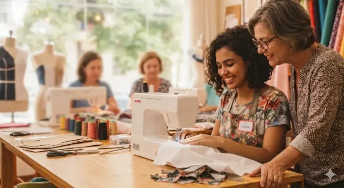 CURSO GRATUITO DE COSTURA EM ATELIER NA CIDADE DE BELÉM