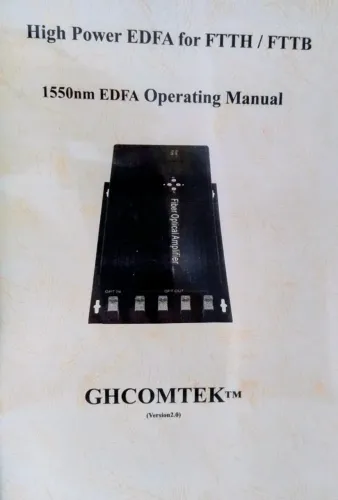 AMPLIFICADOR DE FIBRA OPTICA
