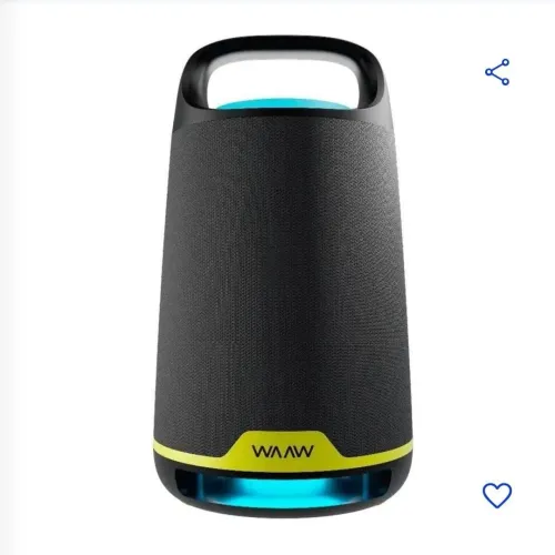Caixa De Som Bluetooth Sem Fio Boombox WAAW By Alok Boom 200 80W RMS