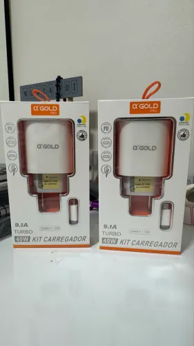 Kit carregador GOlD USB V8 turbo Micro