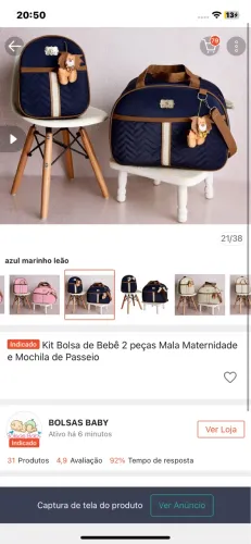 Bolsa maternidade 