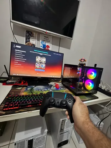 Vendo ou troco - pc gamer completo novo e garantia r5 5500 + rx 5500